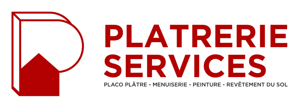 Logo de platrerie services, marque fille du Groupe DK, en couleurs
